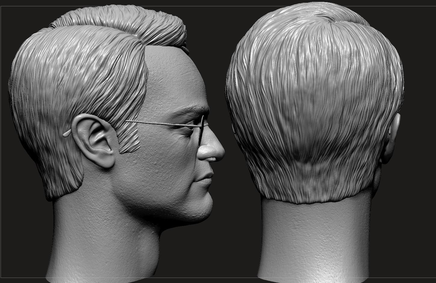 Charlie Cox Head- Matt Murdock 3D print model_7