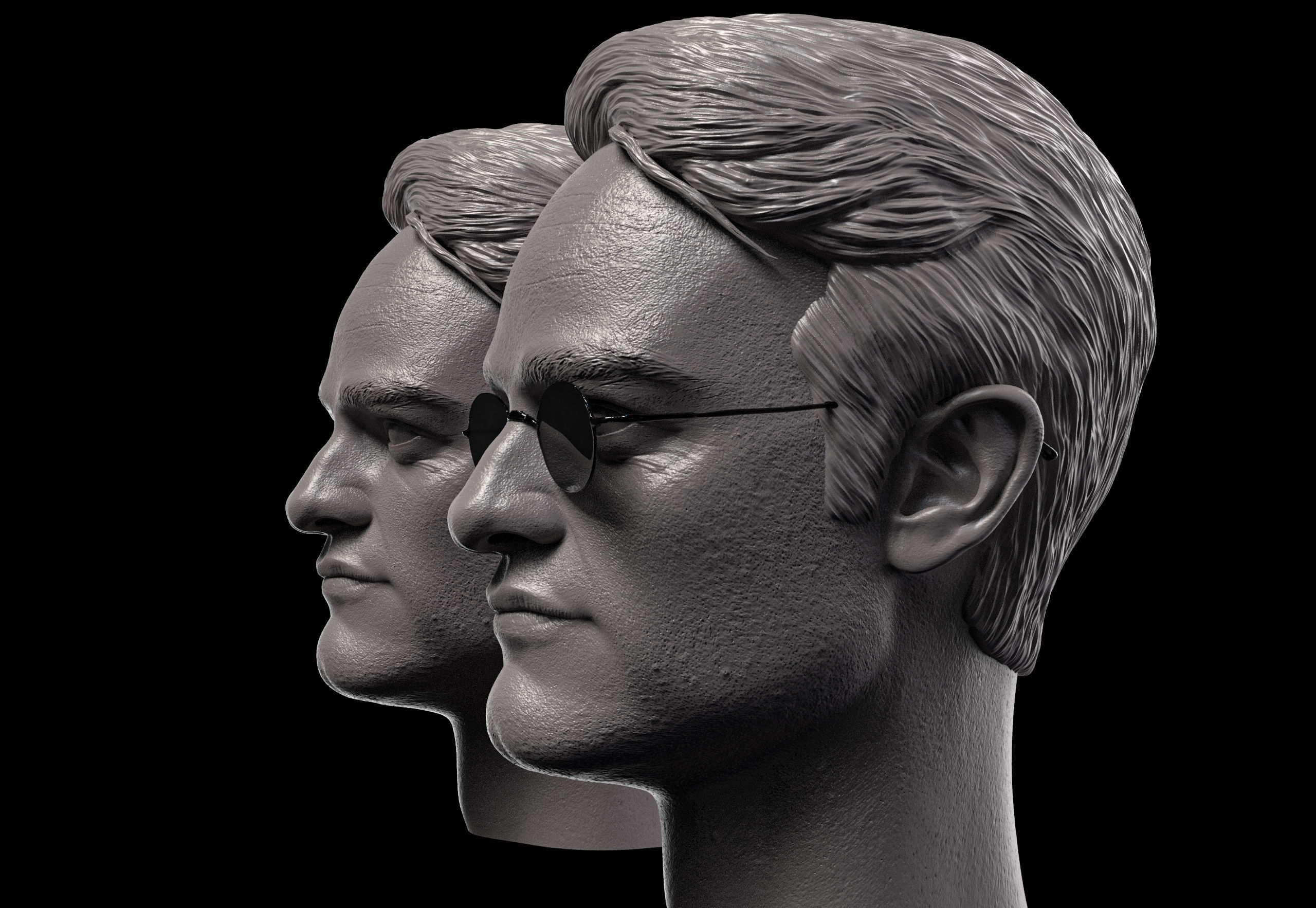 Charlie Cox Head- Matt Murdock 3D print model_4