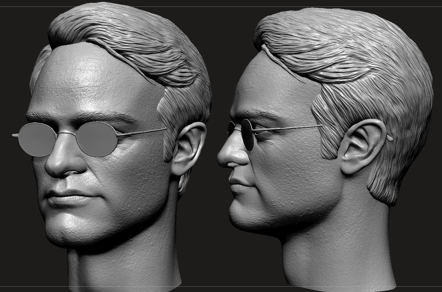 Charlie Cox Head- Matt Murdock 3D print model_9