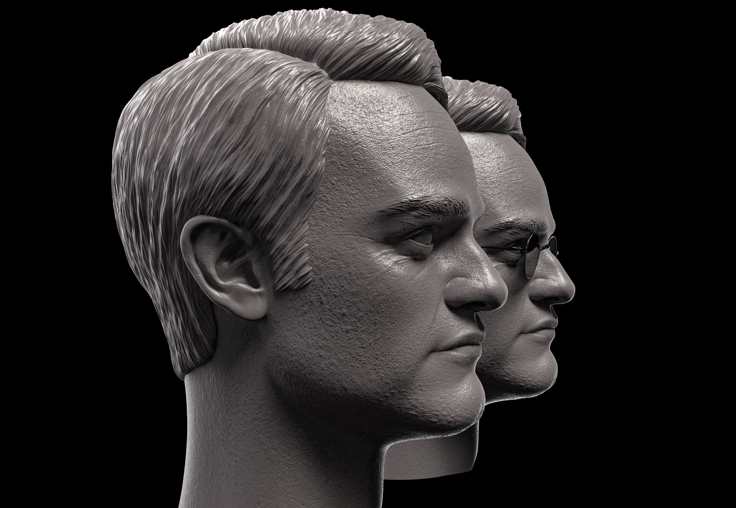 Charlie Cox Head- Matt Murdock 3D print model_3