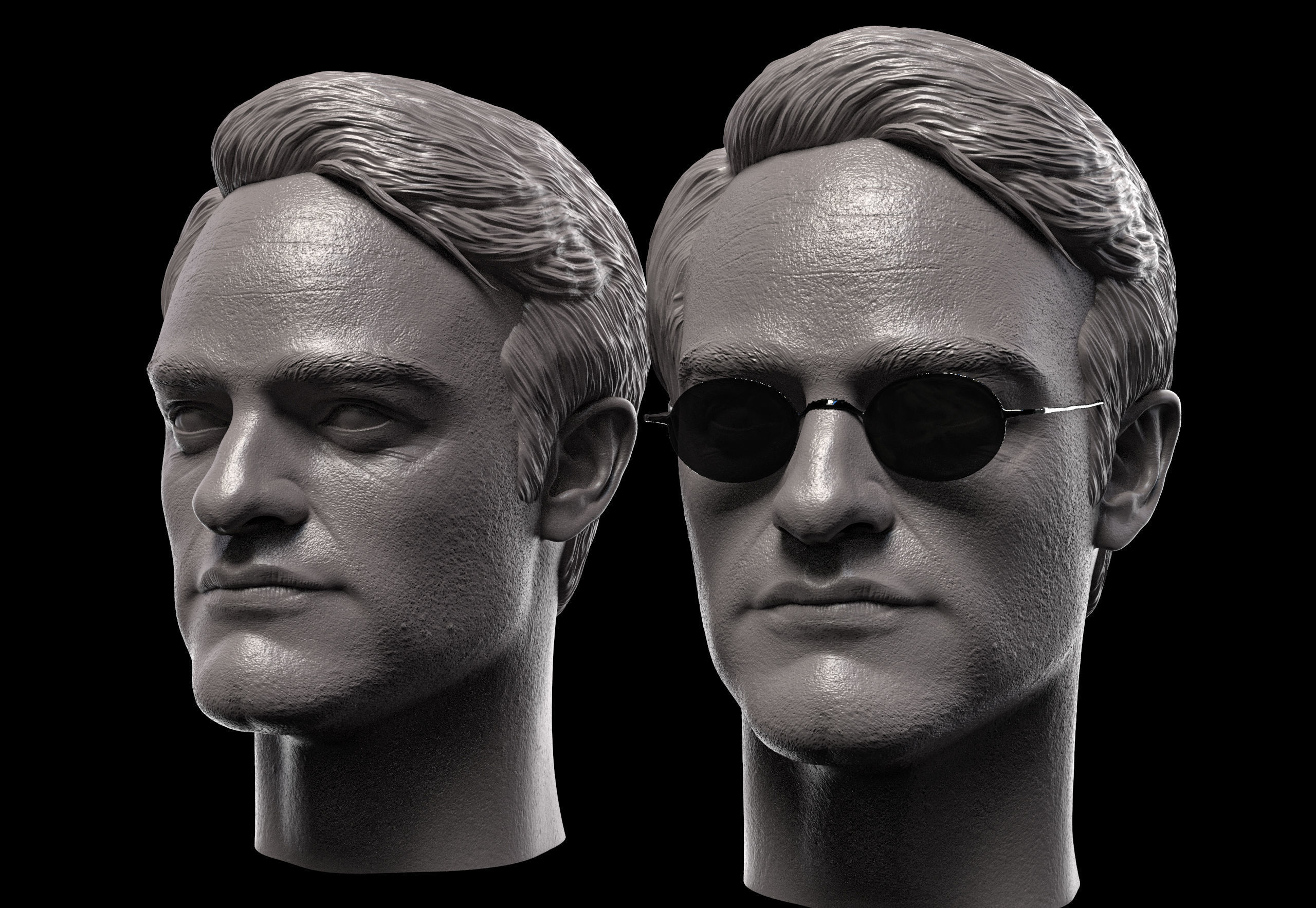 Charlie Cox Head- Matt Murdock 3D print model_1