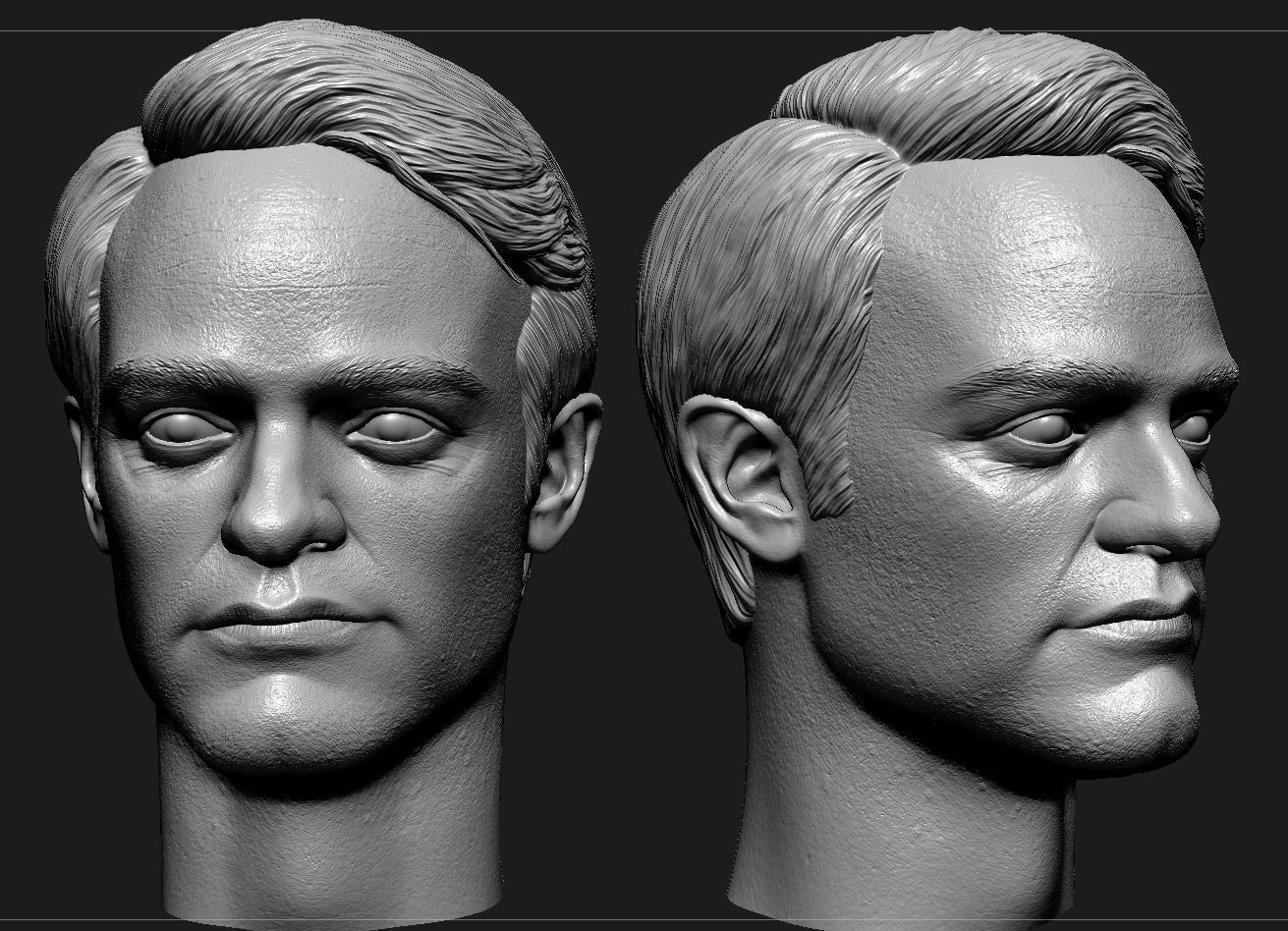 Charlie Cox Head- Matt Murdock 3D print model_10