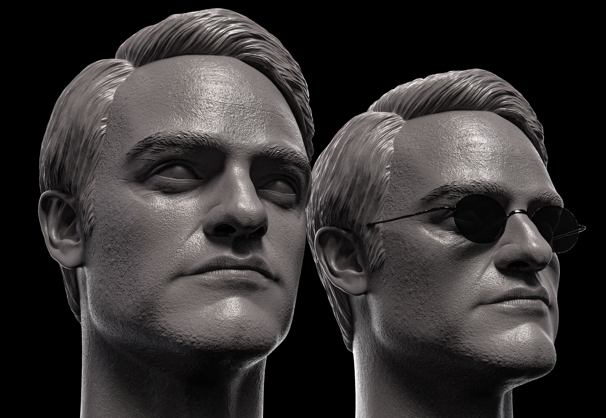 Charlie Cox Head- Matt Murdock 3D print model_2