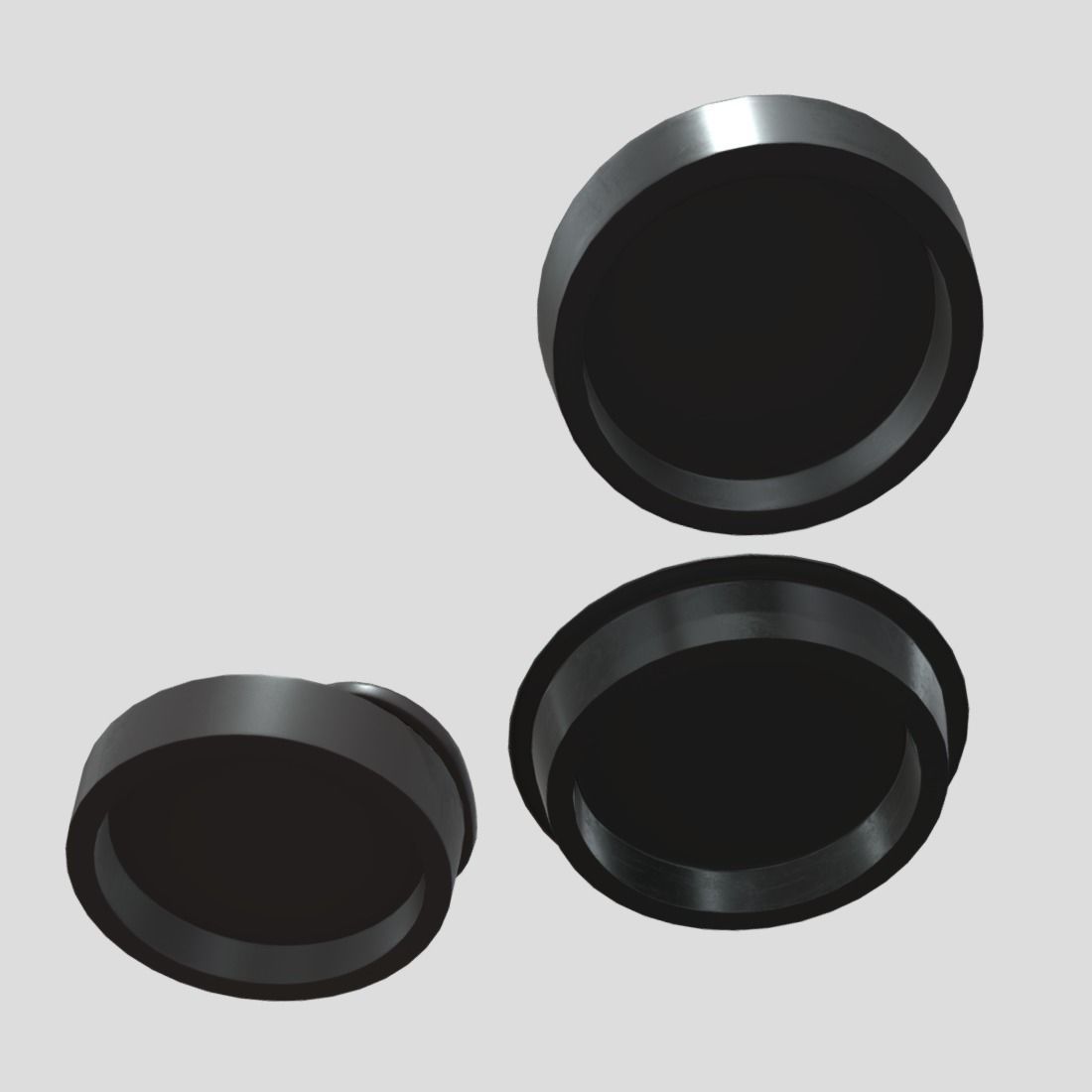 Sink Plug Pack Low-poly 3D model_9