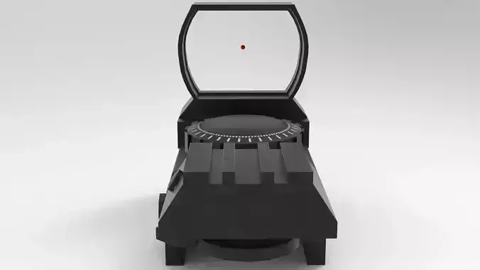 Laser Scope Red Dot Low-poly 3D model