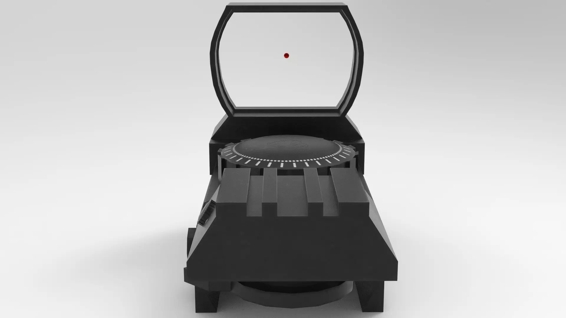 Laser Scope Red Dot Low-poly 3D model_0