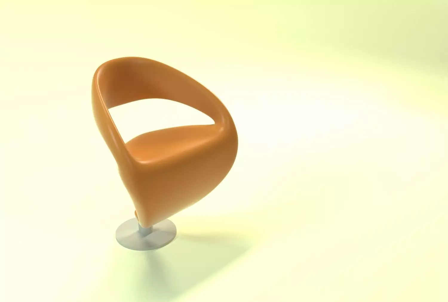 Oval Chair  Free low-poly 3D model_0