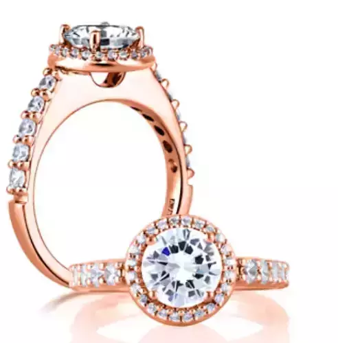 CG348 engagement ring in rose gold
