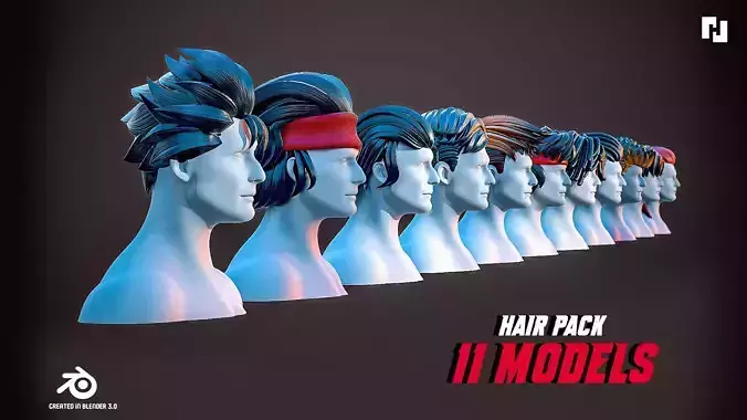 Male hair pack