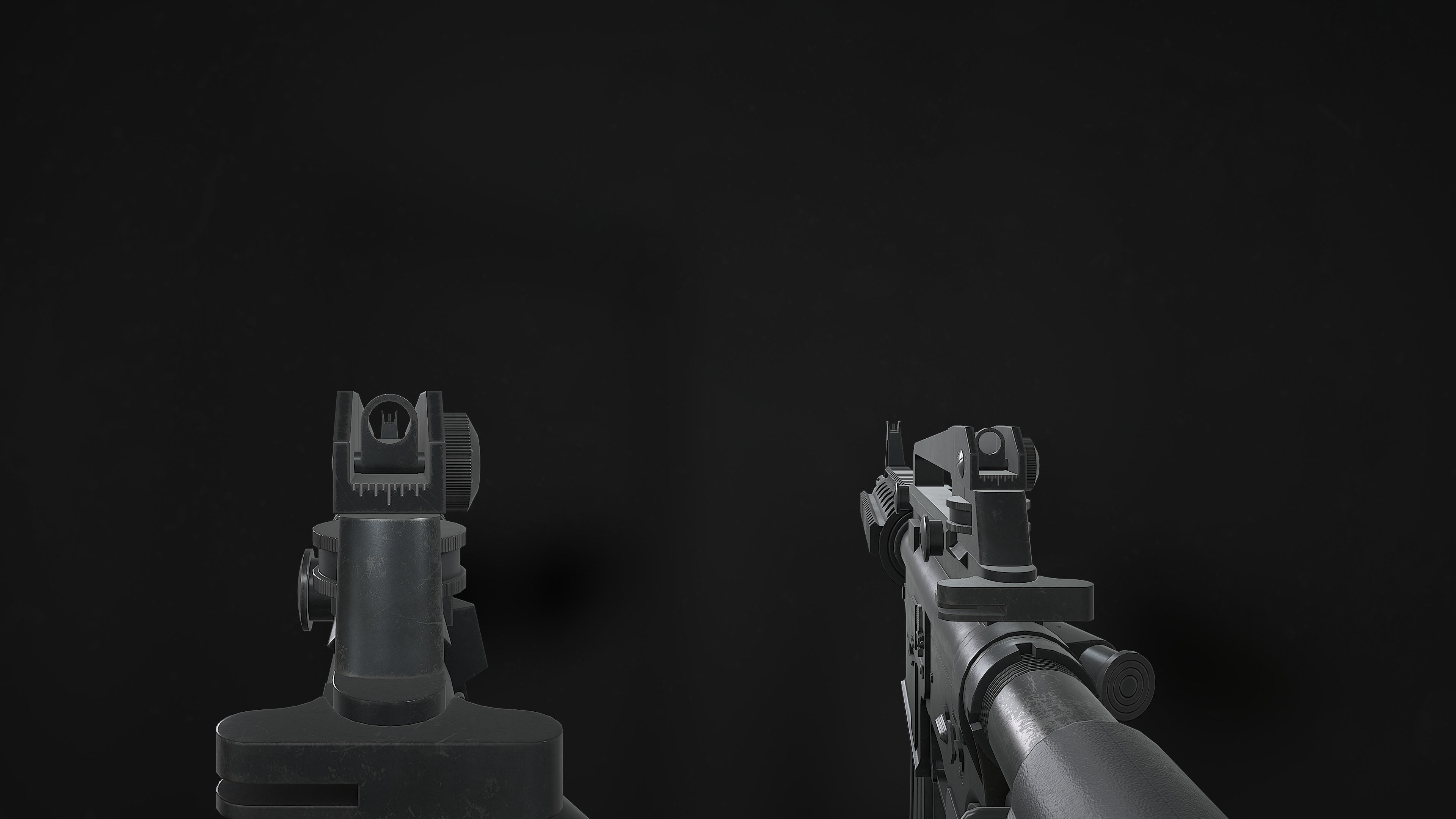 M4 Assault Rifle Low-poly 3D model_7