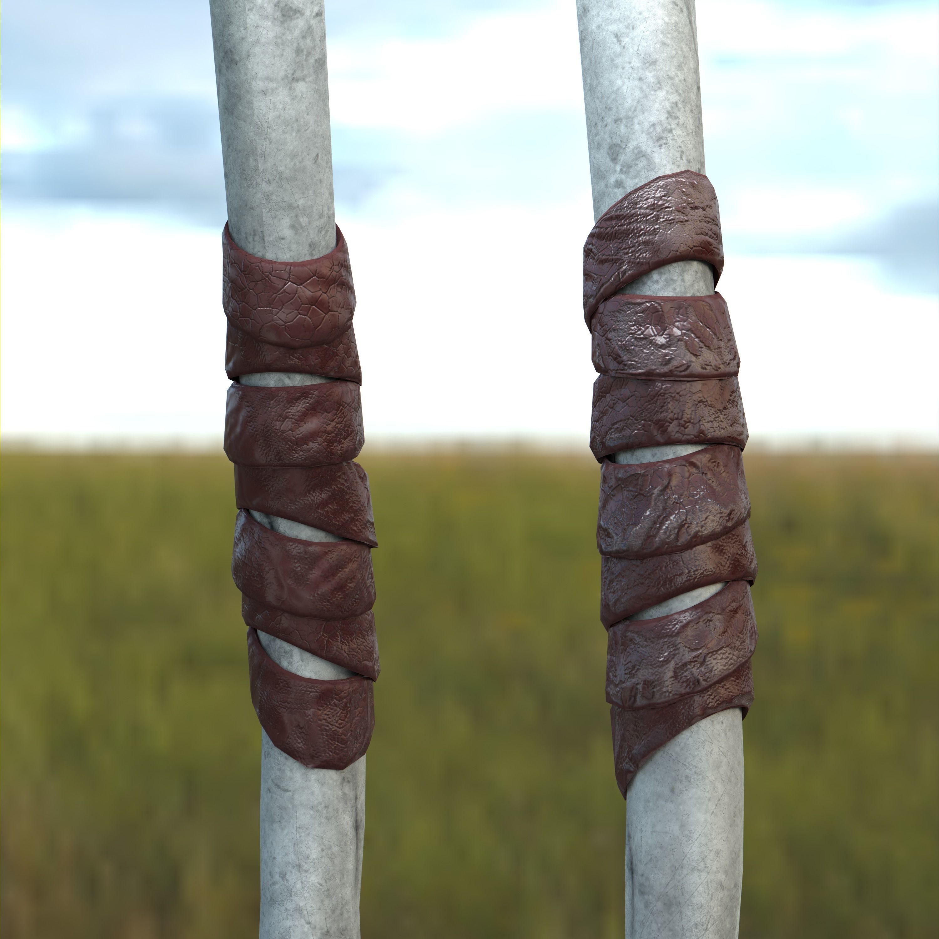 Throwing Axe Mark III Low-poly 3D model_6