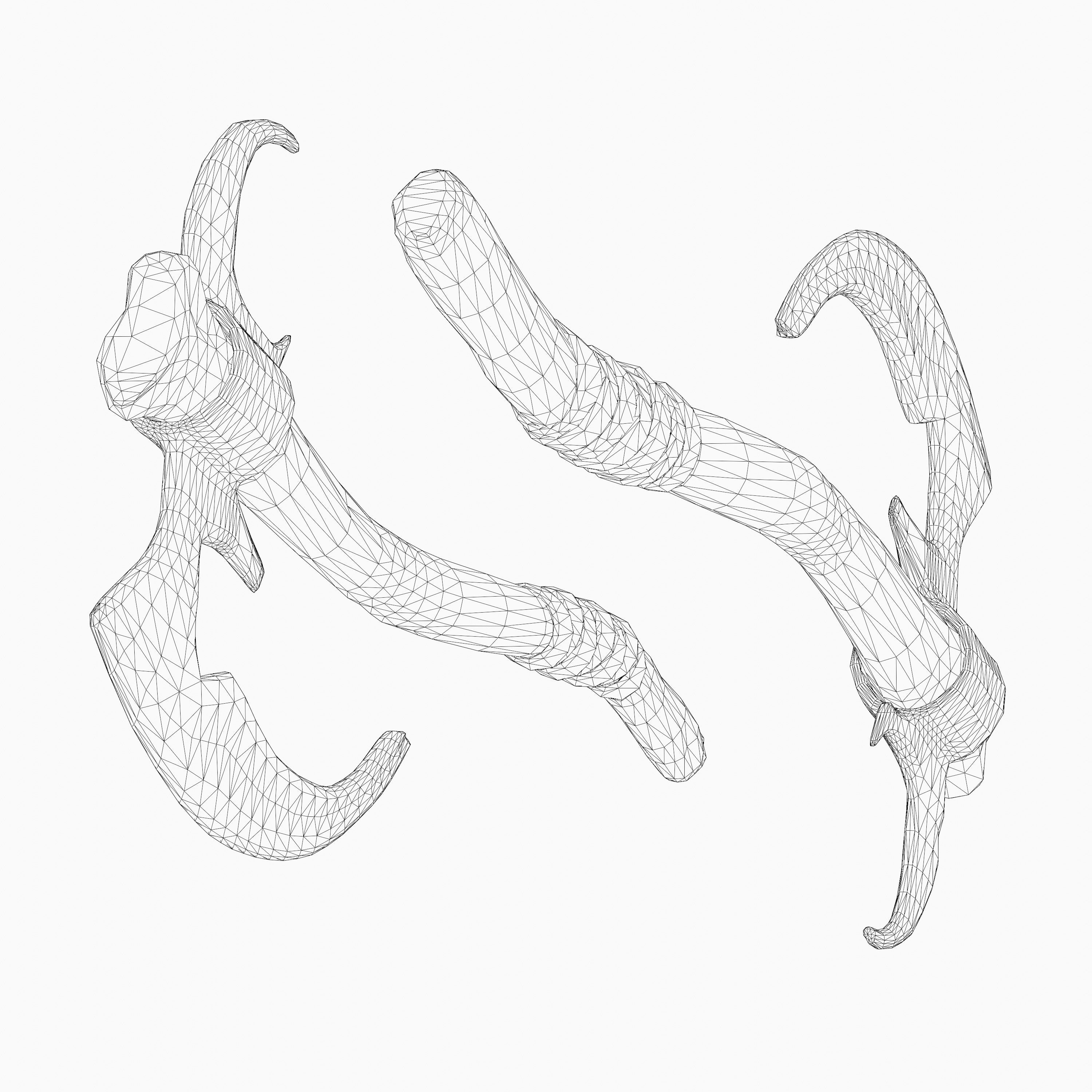 Throwing Axe Mark III Low-poly 3D model_15