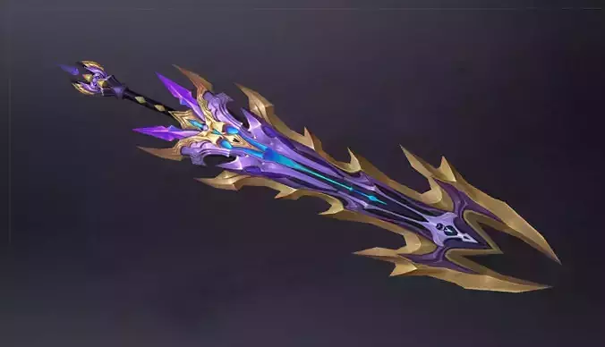 Futuristic Sword Low-poly 3D model Futuristic Sword Low-poly 3D model