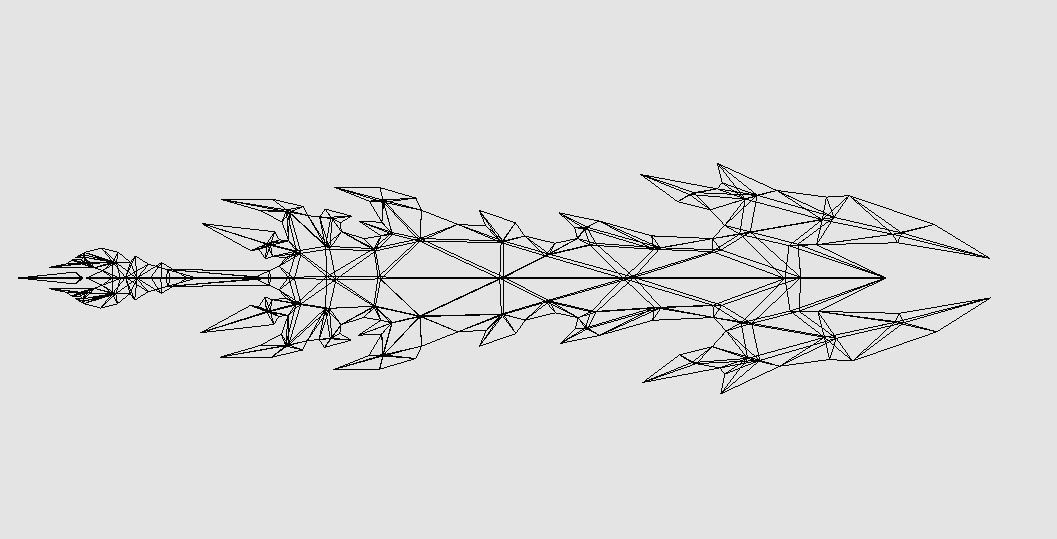 Futuristic Sword Low-poly 3D model_5