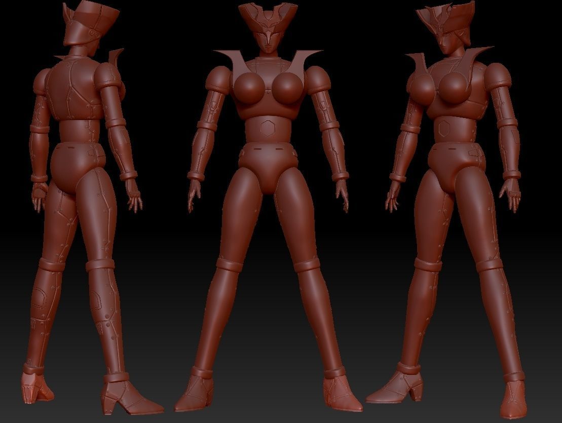 Minerva X action figure 3D print model_8