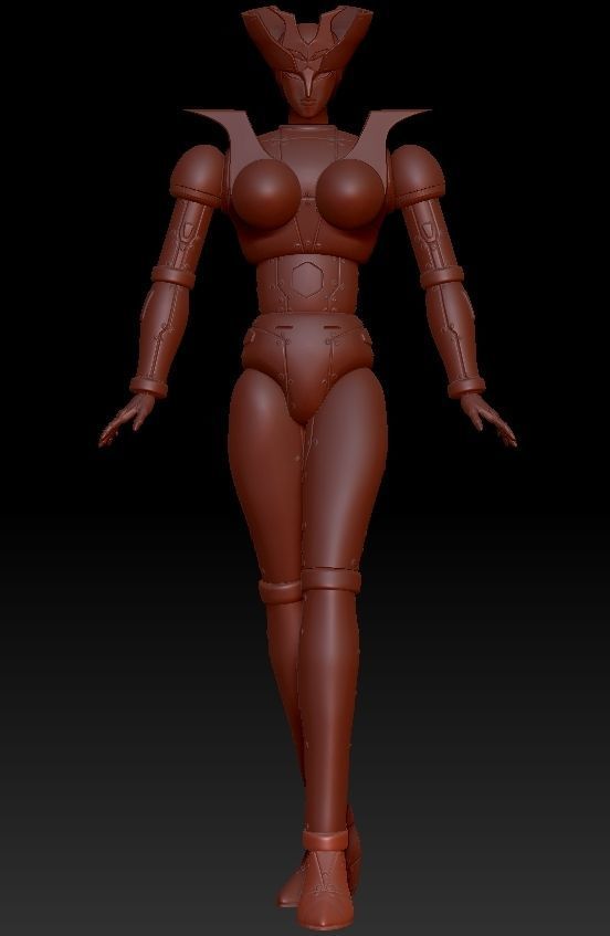 Minerva X action figure 3D print model_9