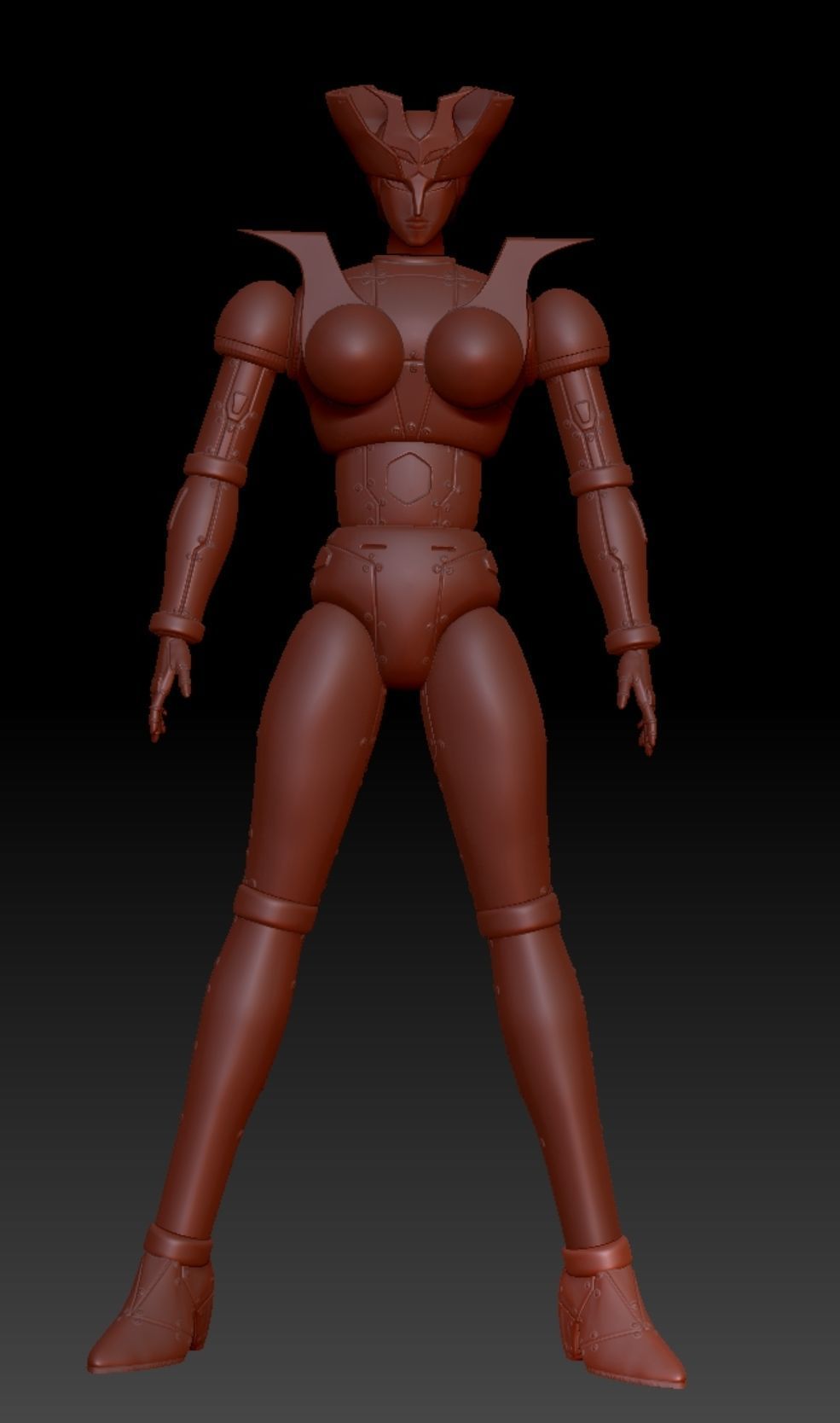 Minerva X action figure 3D print model_7