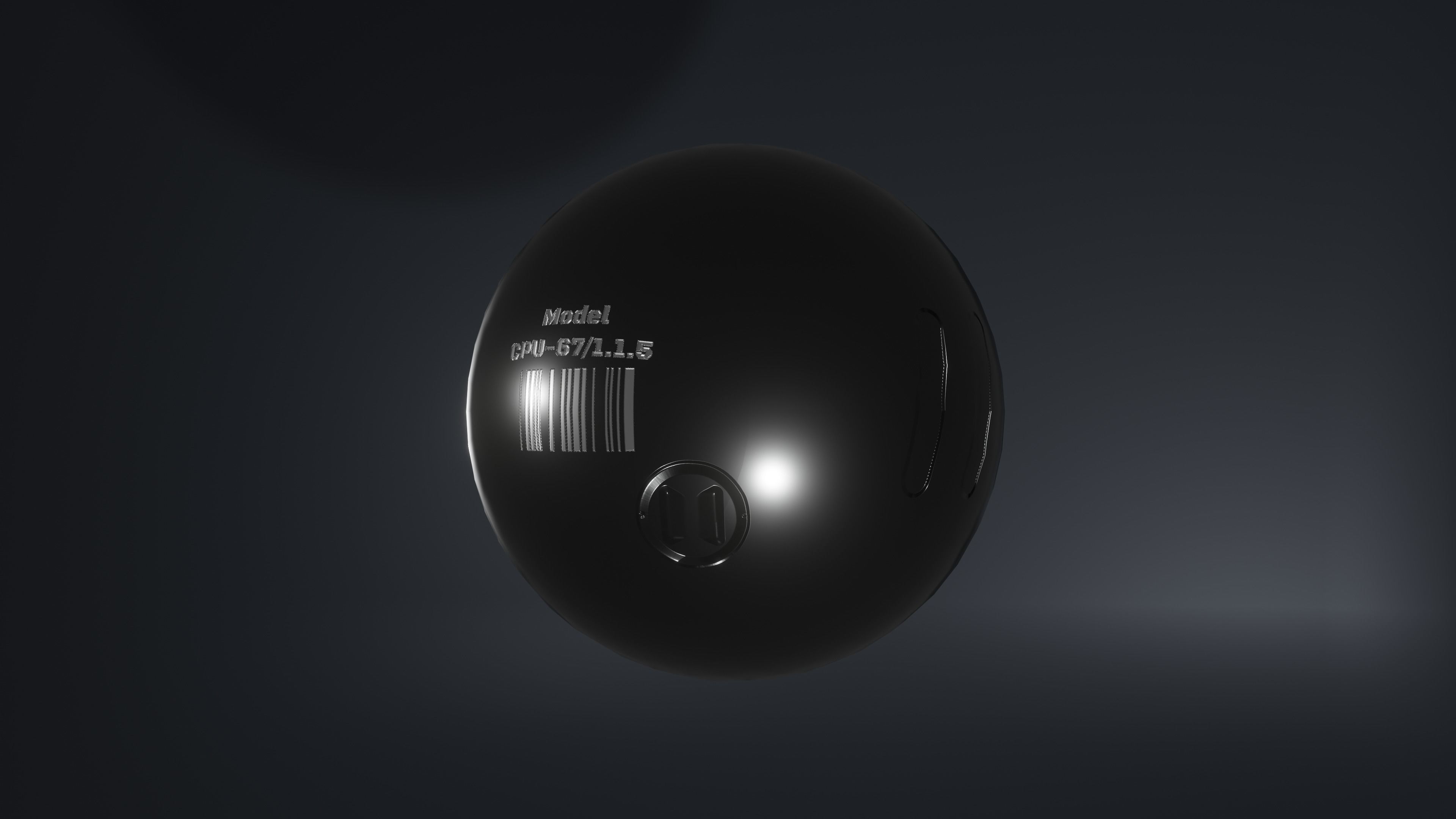 Prosthetic eye 4 Low-poly 3D model_8