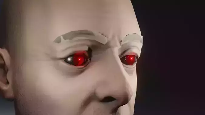 Prosthetic eye 4 Low-poly 3D model