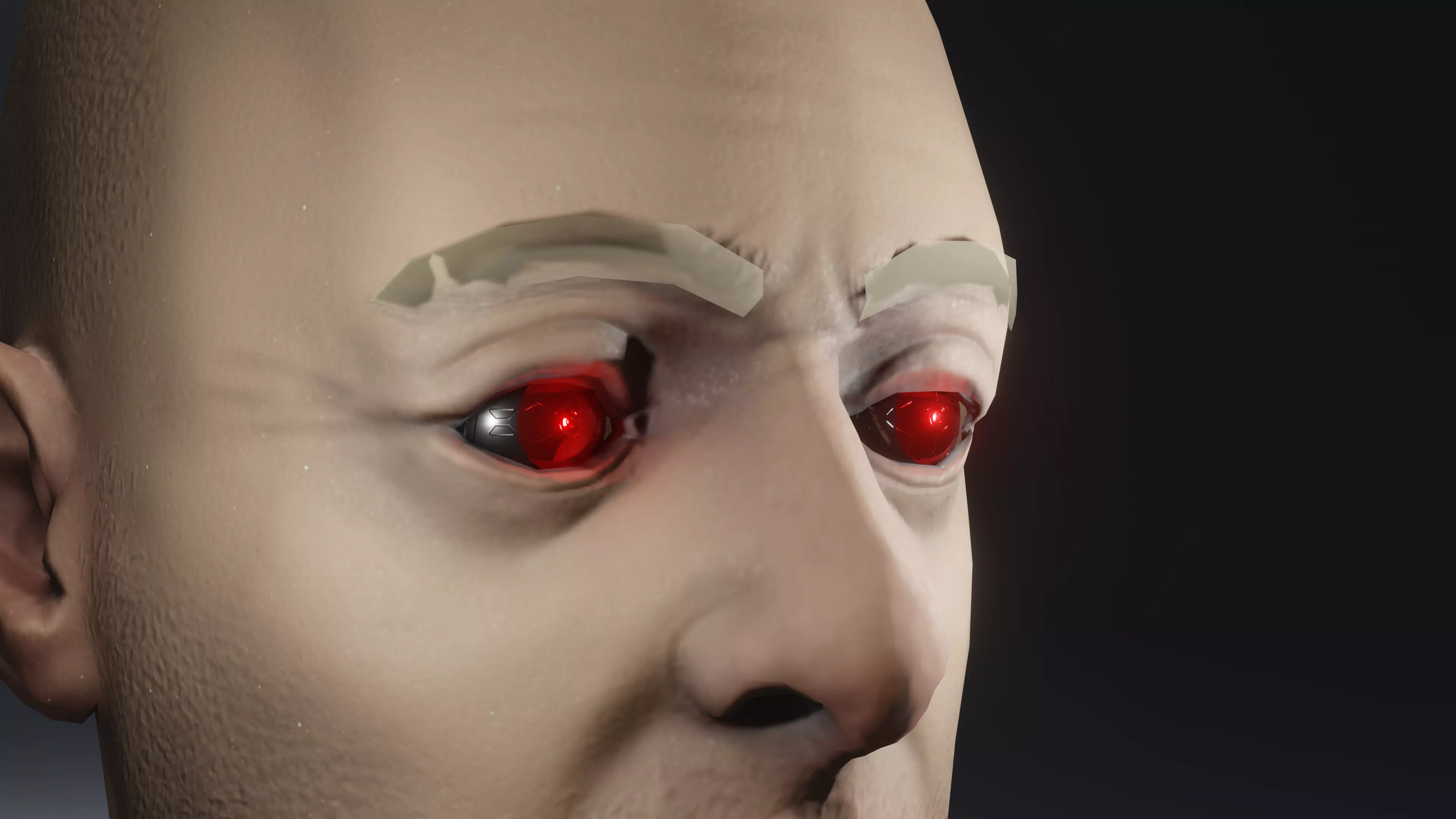Prosthetic eye 4 Low-poly 3D model_0