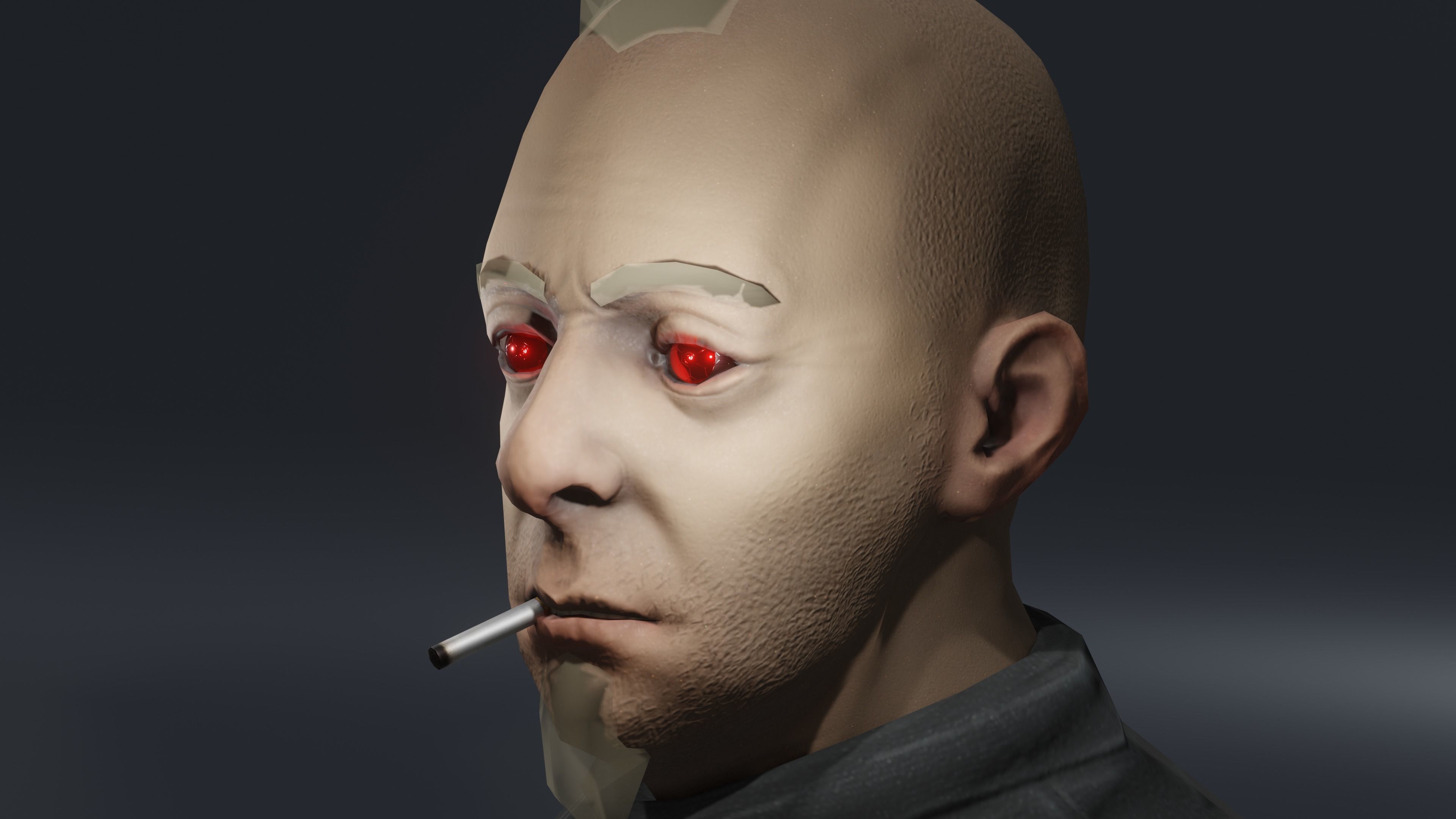 Prosthetic eye 4 Low-poly 3D model_2