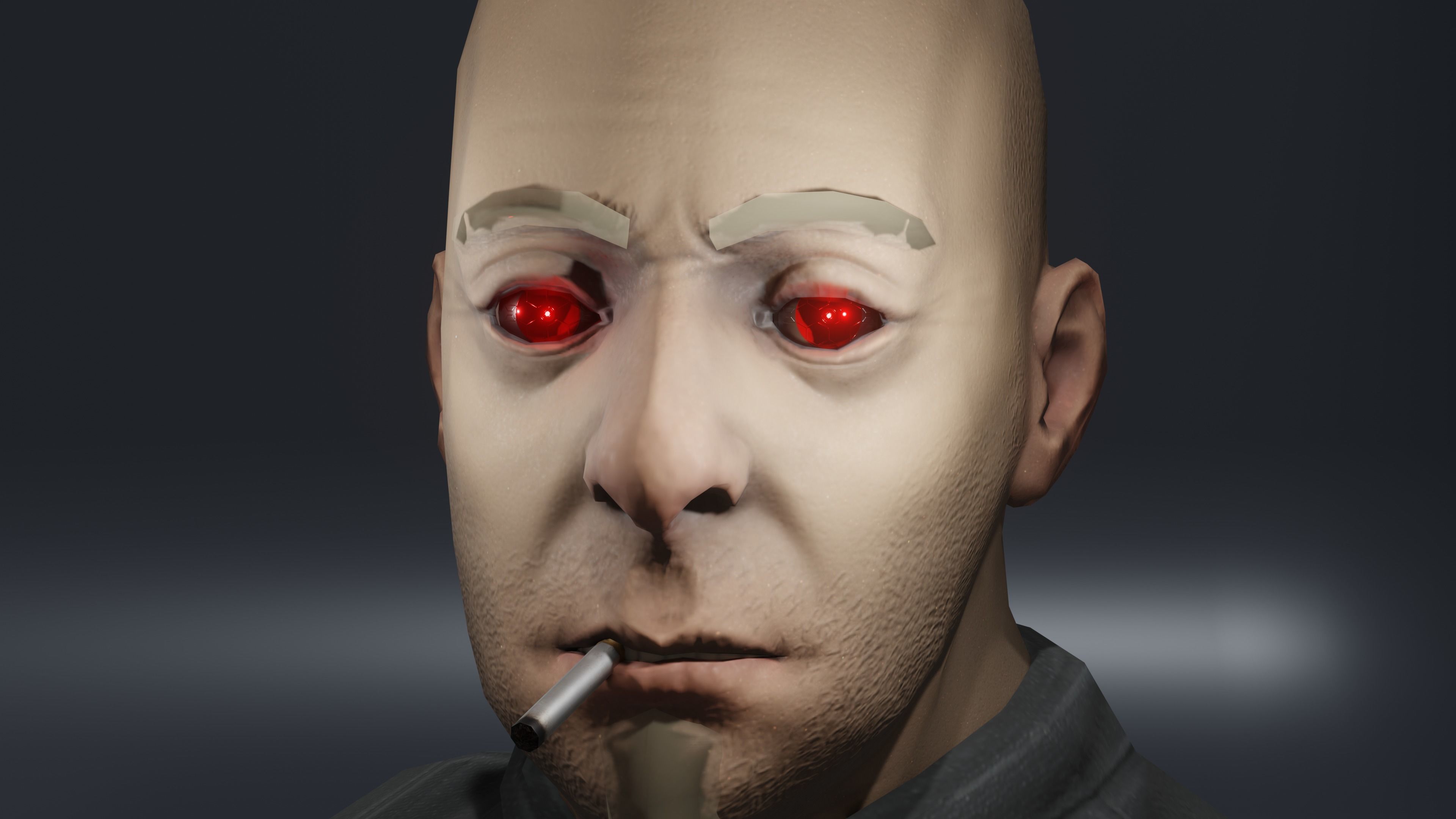 Prosthetic eye 4 Low-poly 3D model_1