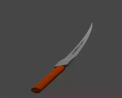 sward knife with orange handle