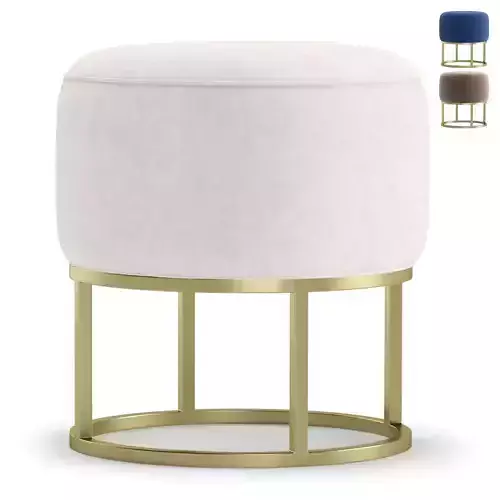 Pouffe ROSIE by Cazarina Interiors 3 Colors Version 3D model