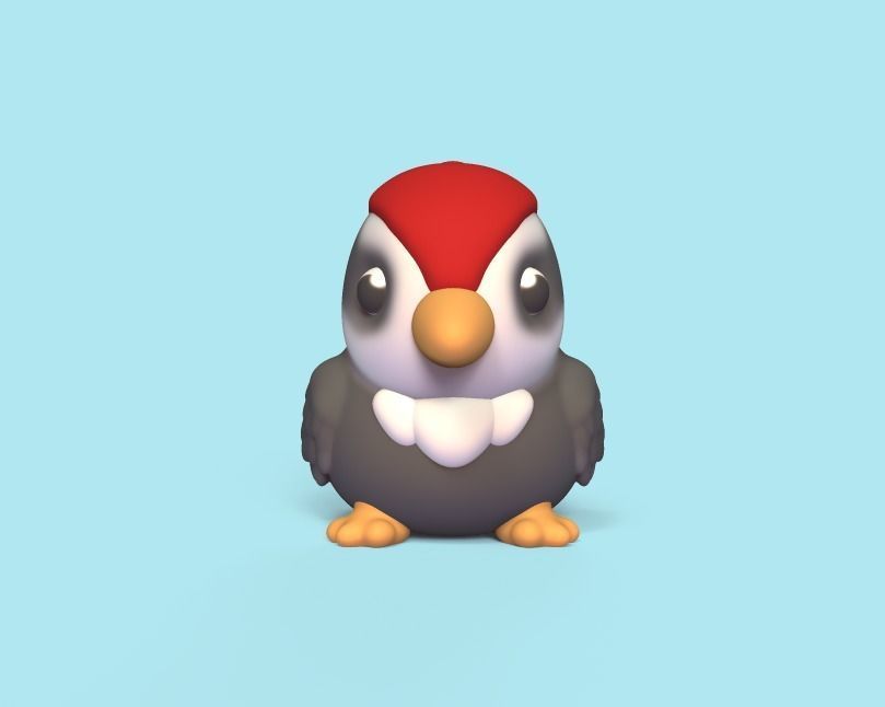 Baby Woodpecker 3D print model_2