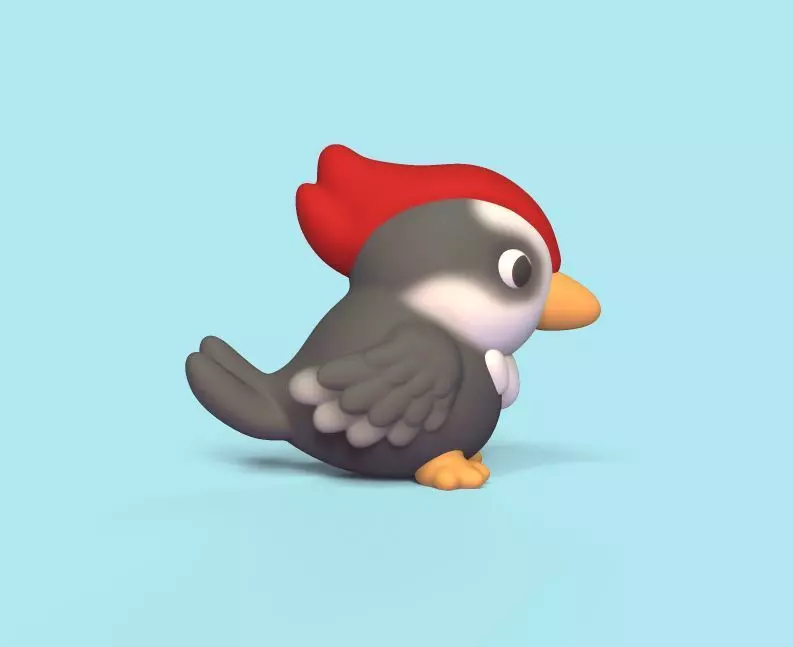Baby Woodpecker 3D print model_0