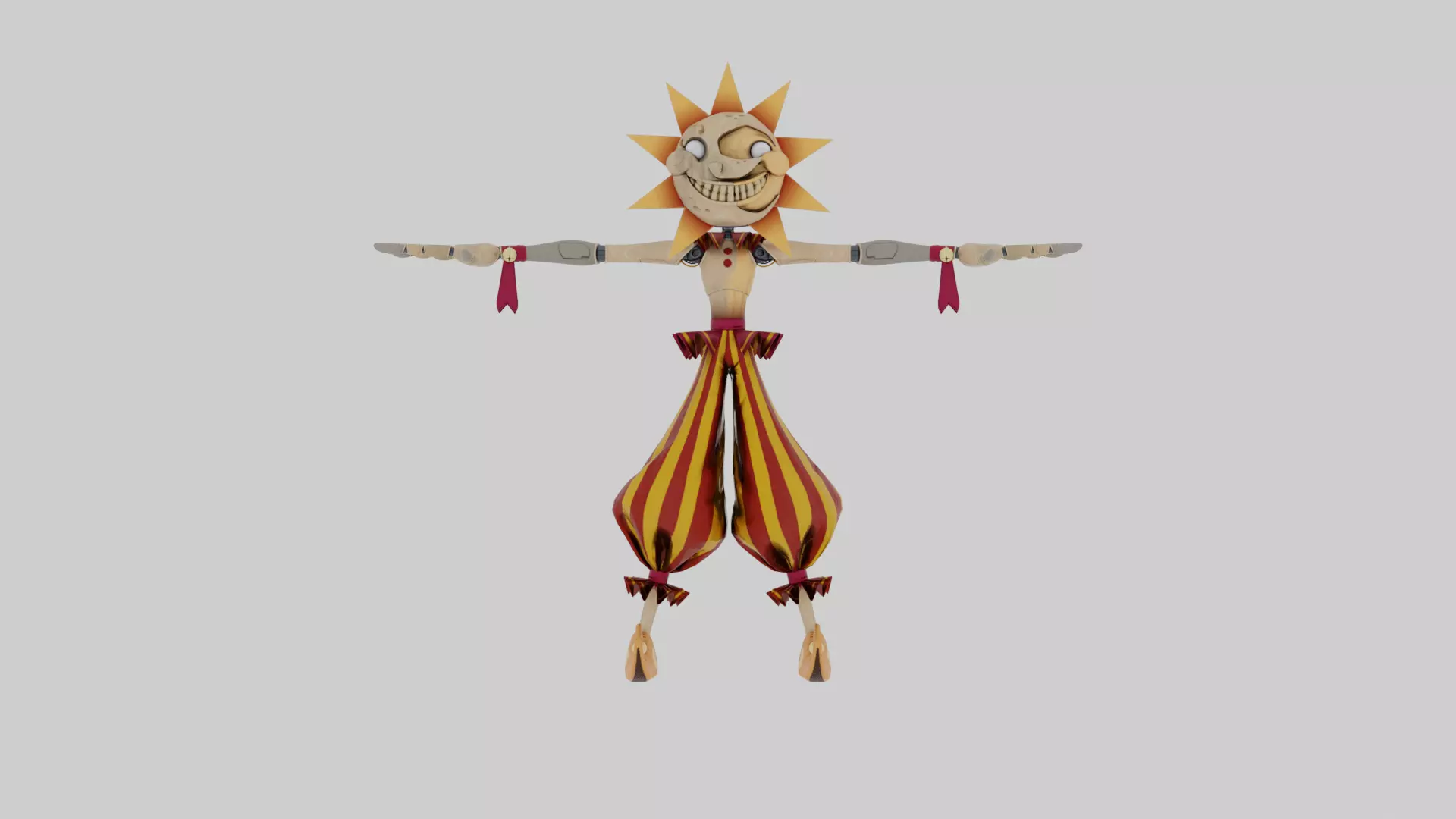 Sundrop-FNAF Security Breach Low-poly 3D model_0