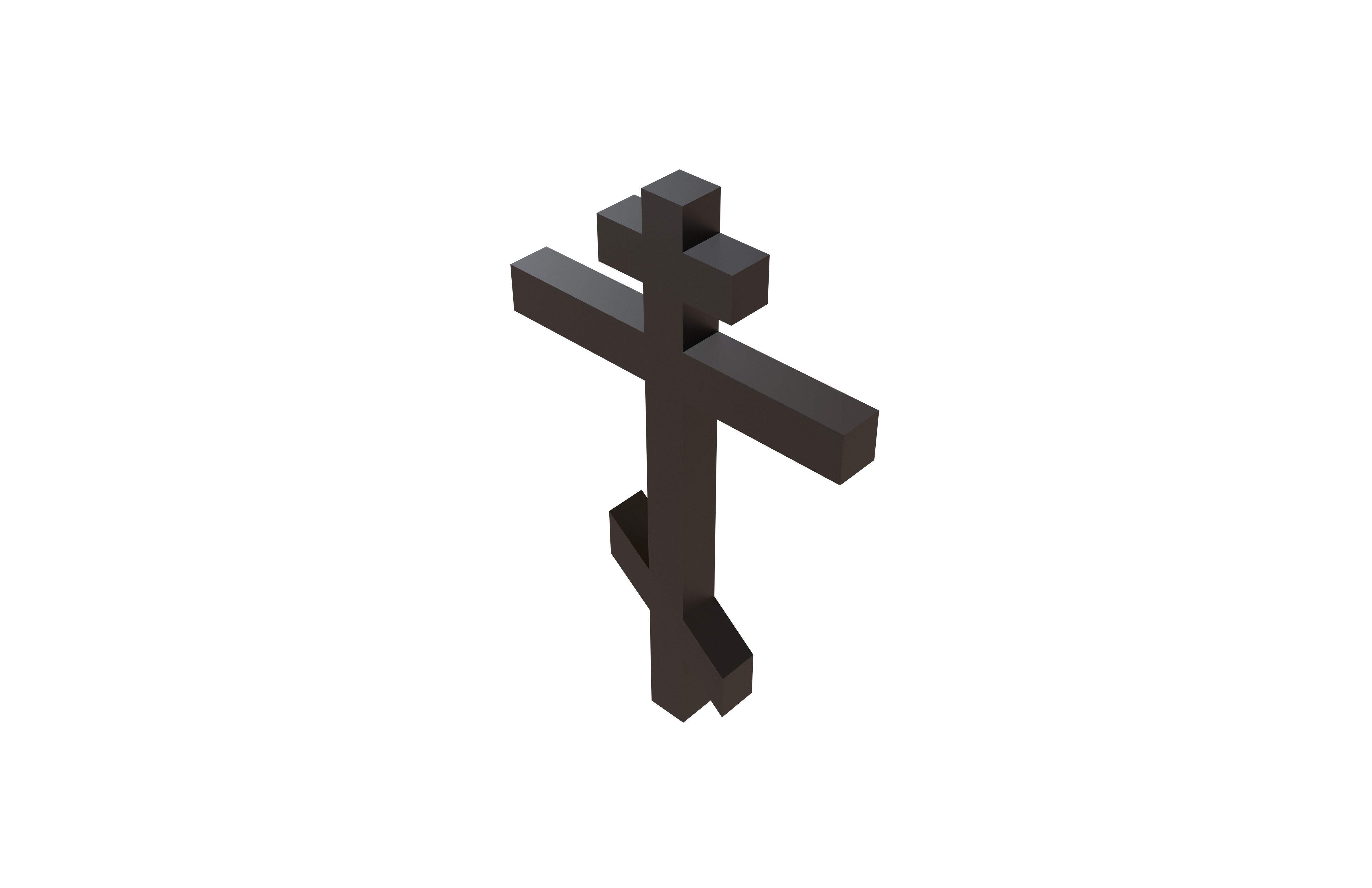 Orthodox Church Symbol v1 001 Low-poly 3D model_2