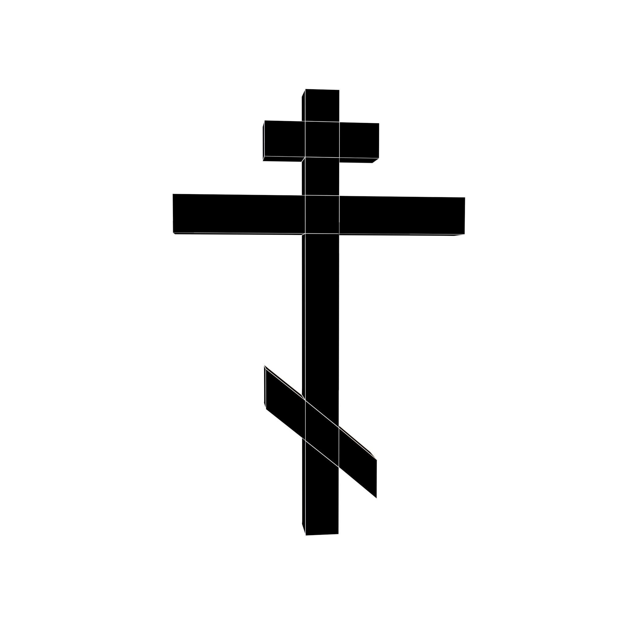 Orthodox Church Symbol v1 001 Low-poly 3D model_4