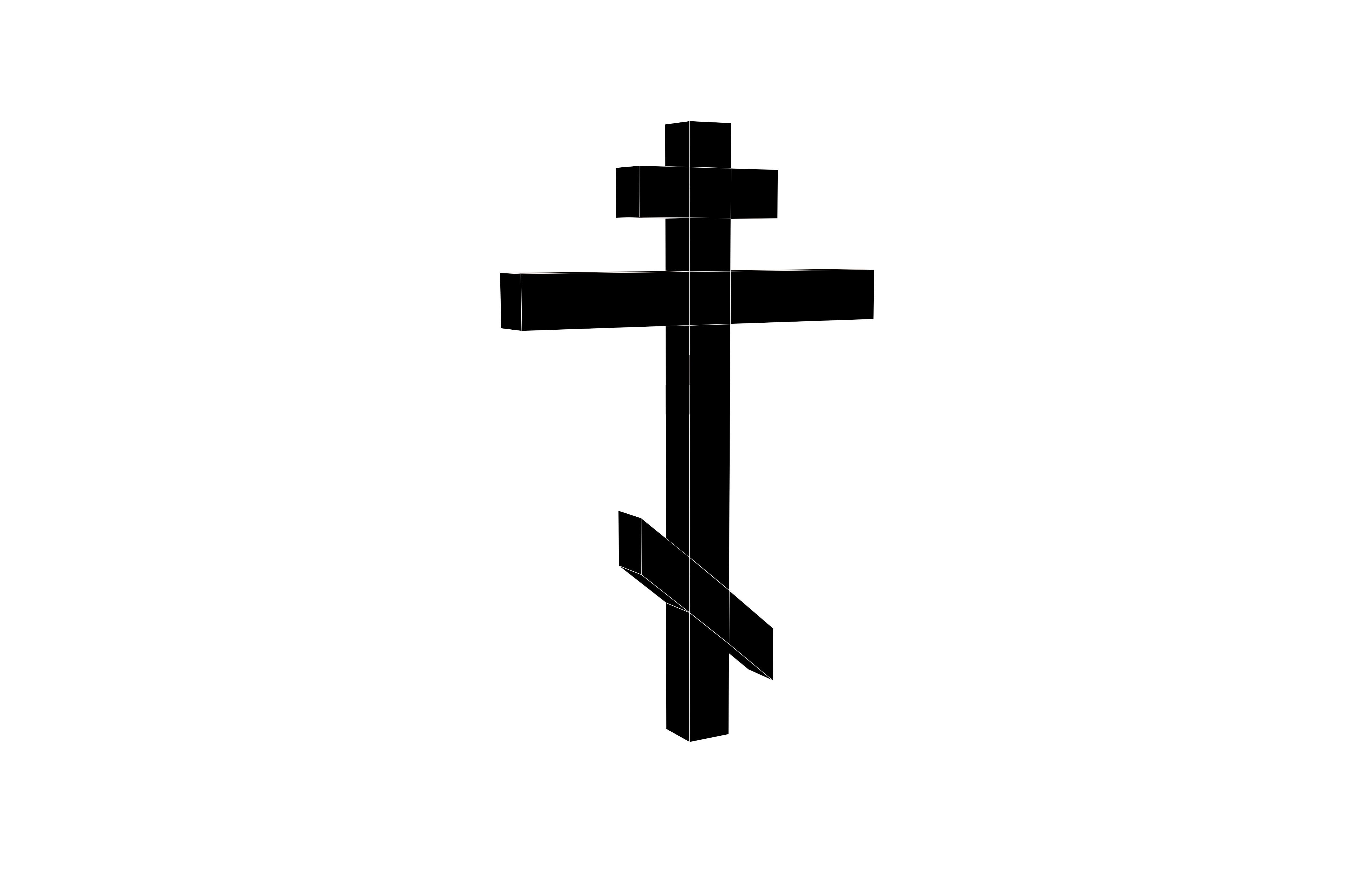 Orthodox Church Symbol v1 001 Low-poly 3D model_5