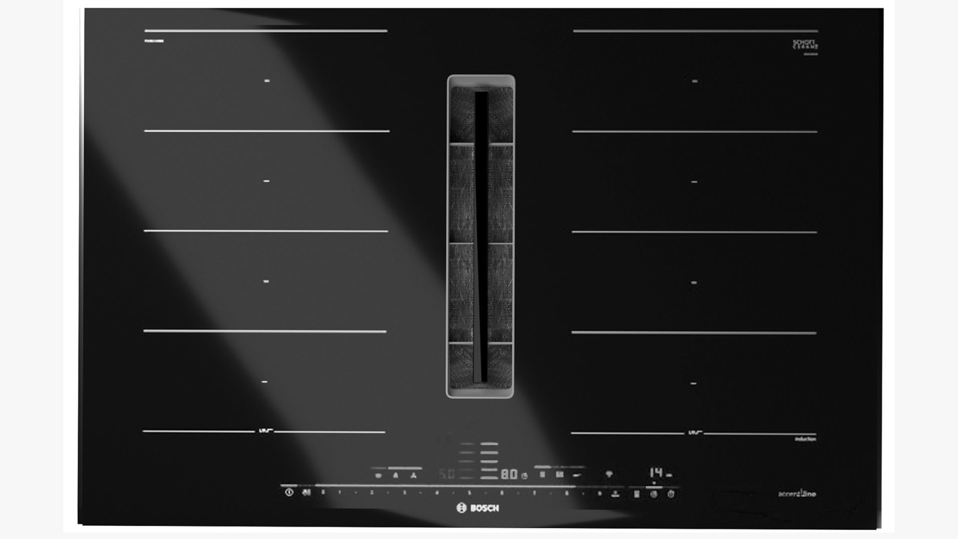 set of hobs Bosch built-in hood 3D model_4