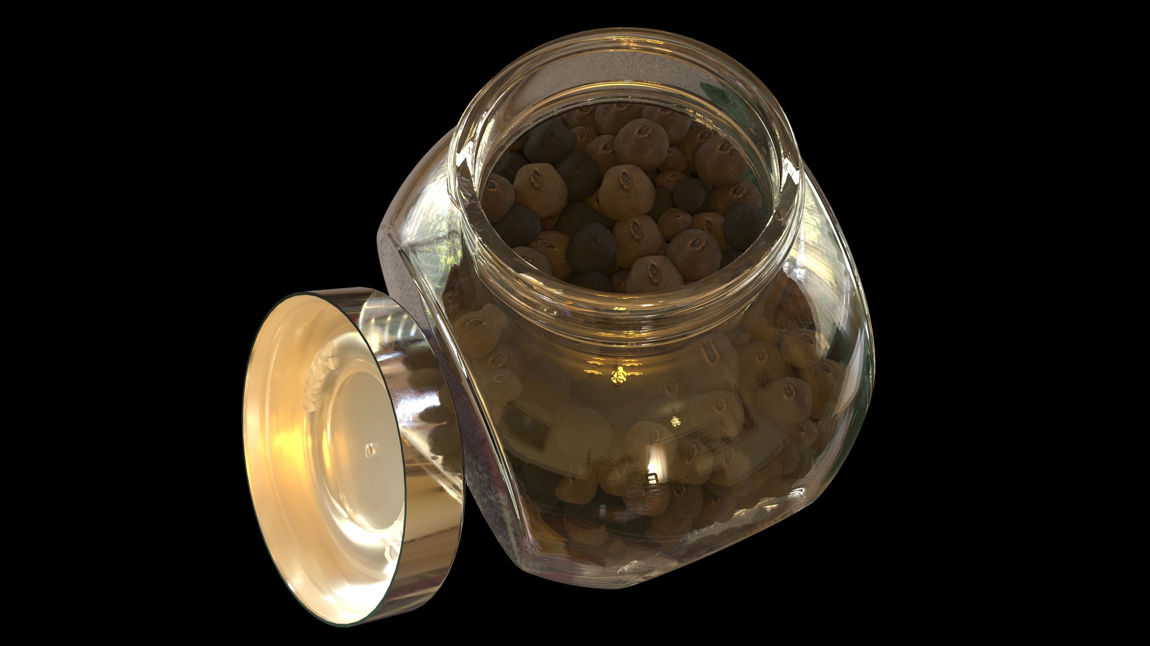 IKEA Spice Jar with English Pepper 3D model_4