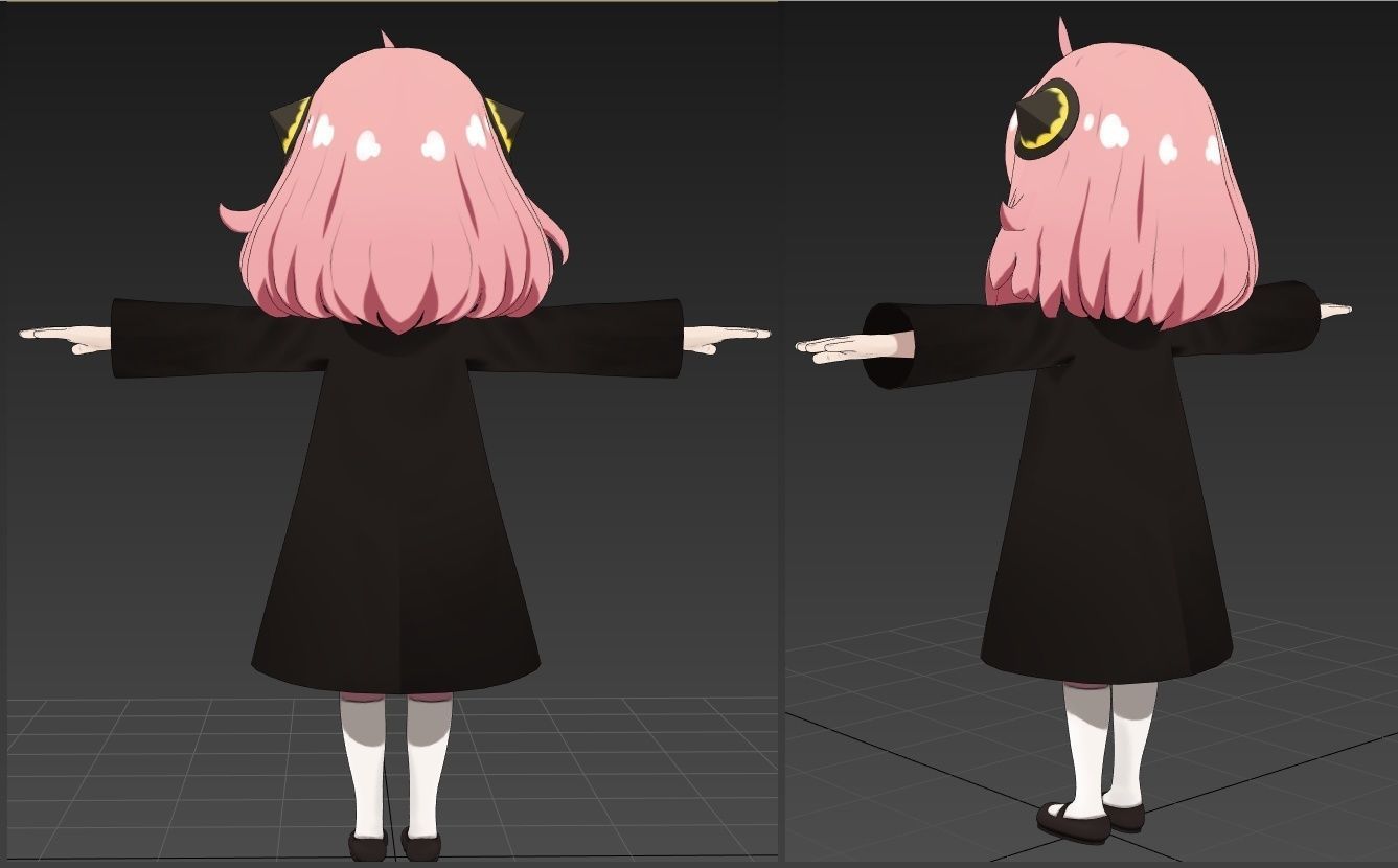 Anya Forger VRChat 3D model_3