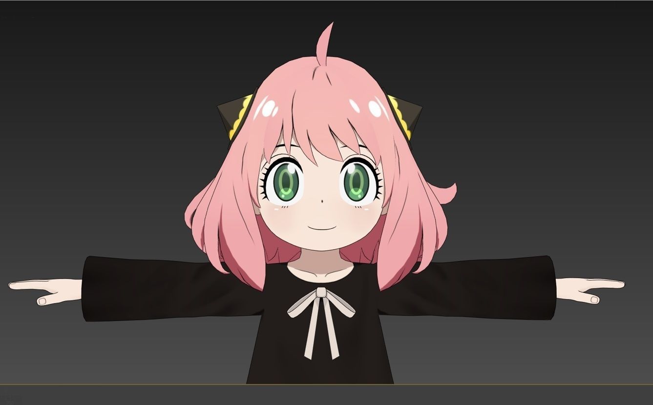 Anya Forger VRChat 3D model_6