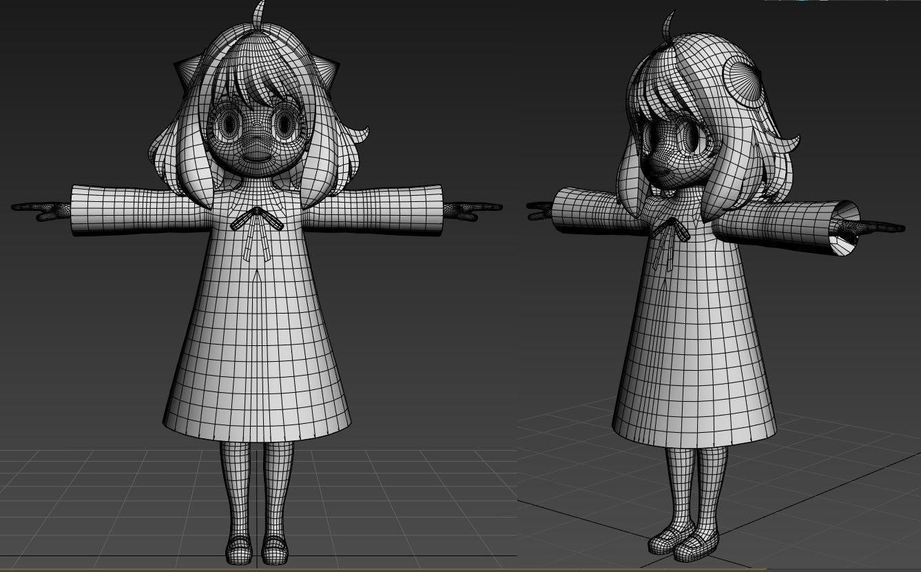 Anya Forger VRChat 3D model_5