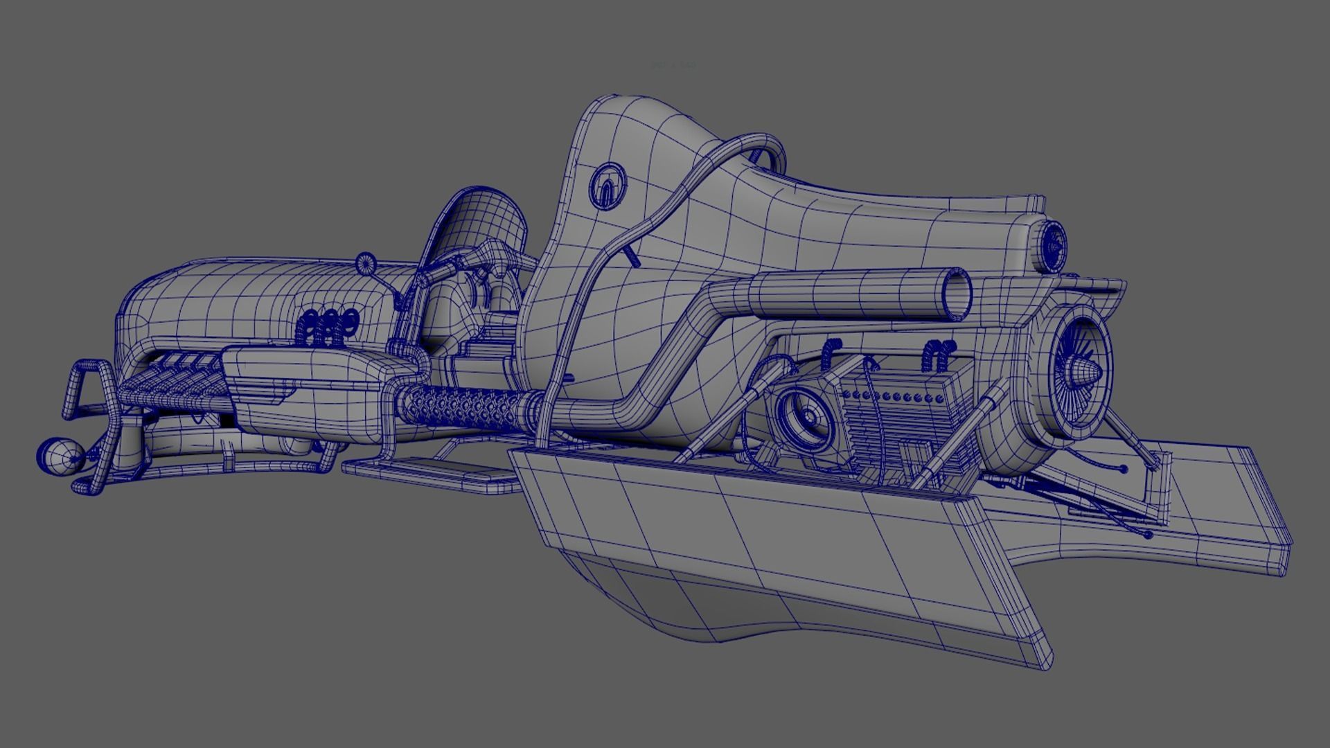 Dieselpunk Overcraft 3D model_6