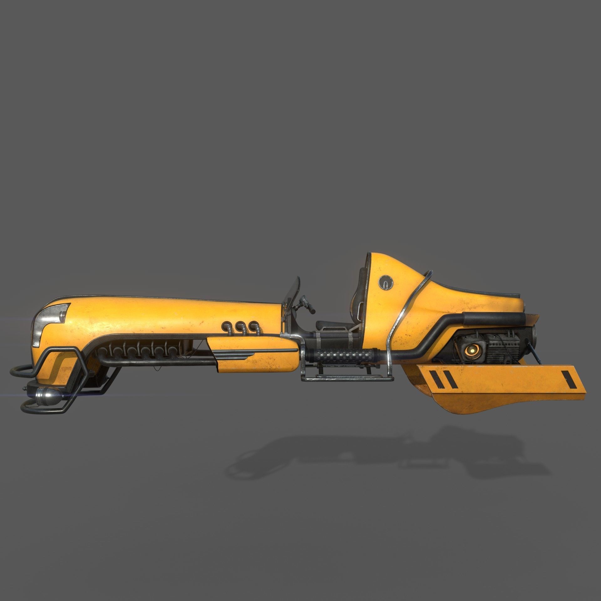 Dieselpunk Overcraft 3D model_1