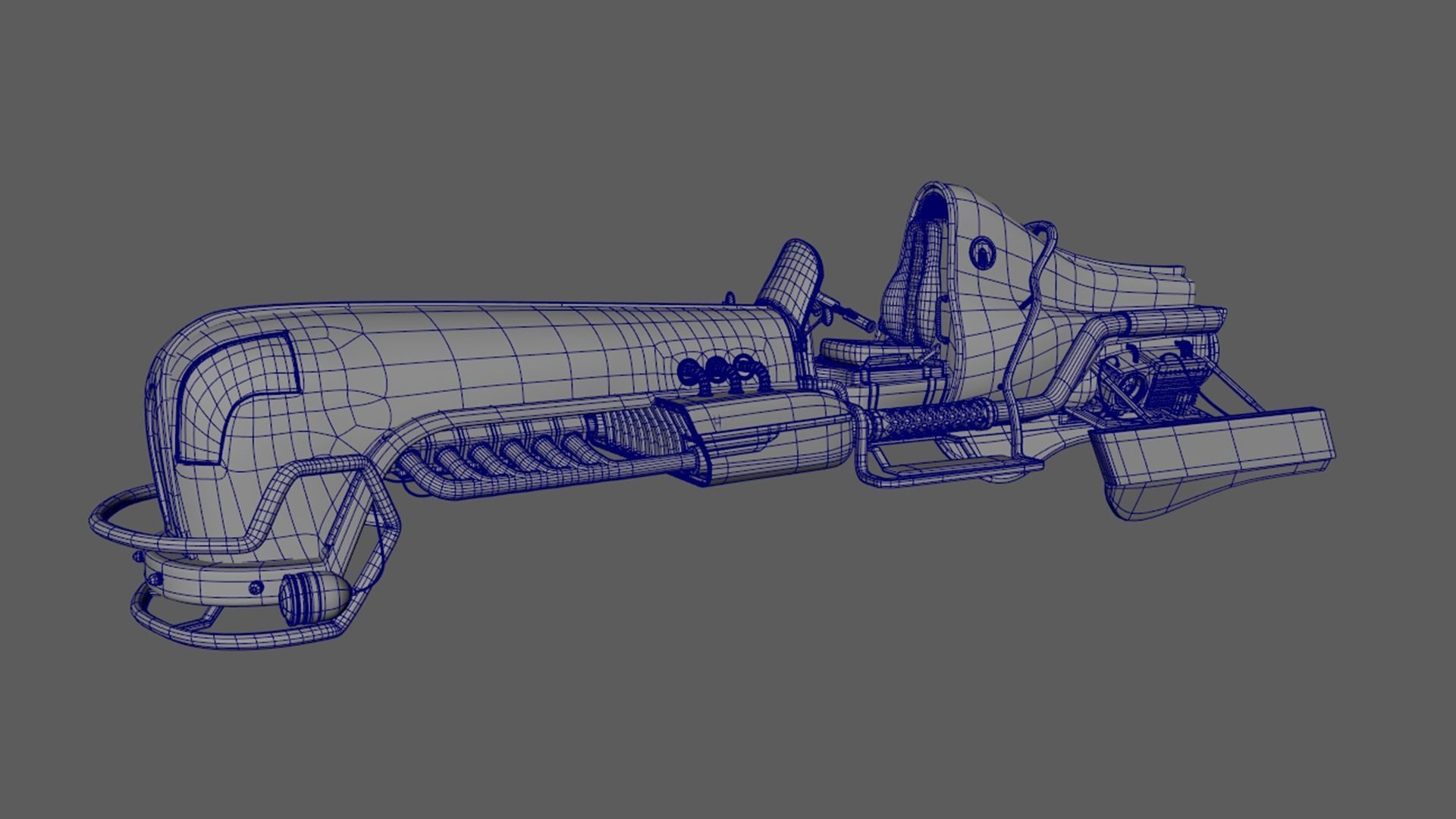 Dieselpunk Overcraft 3D model_5