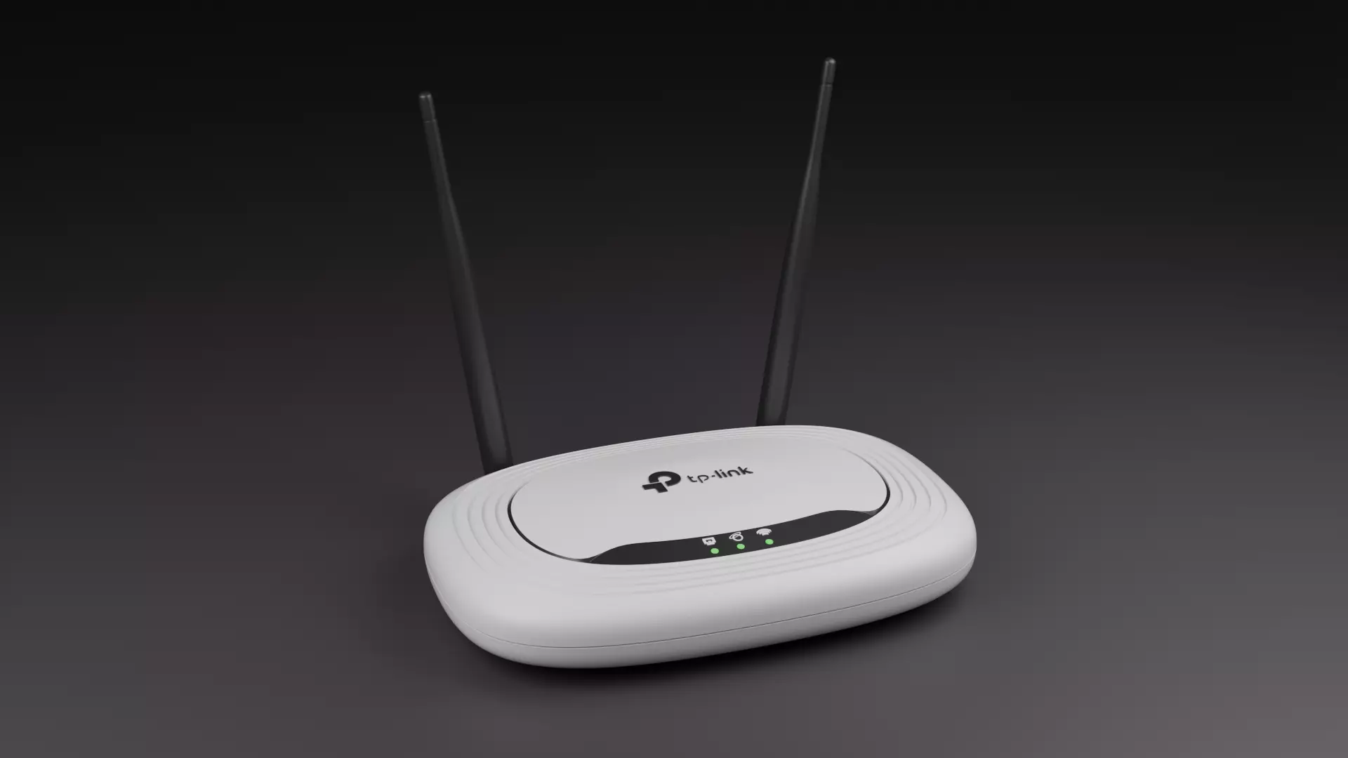 Router TP-LINK Free low-poly 3D model_0