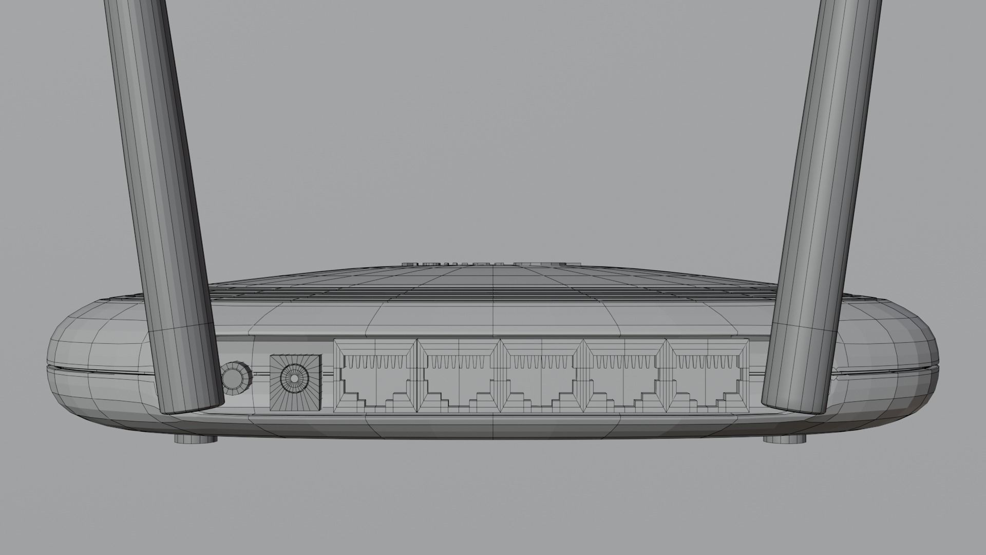 Router TP-LINK Free low-poly 3D model_6