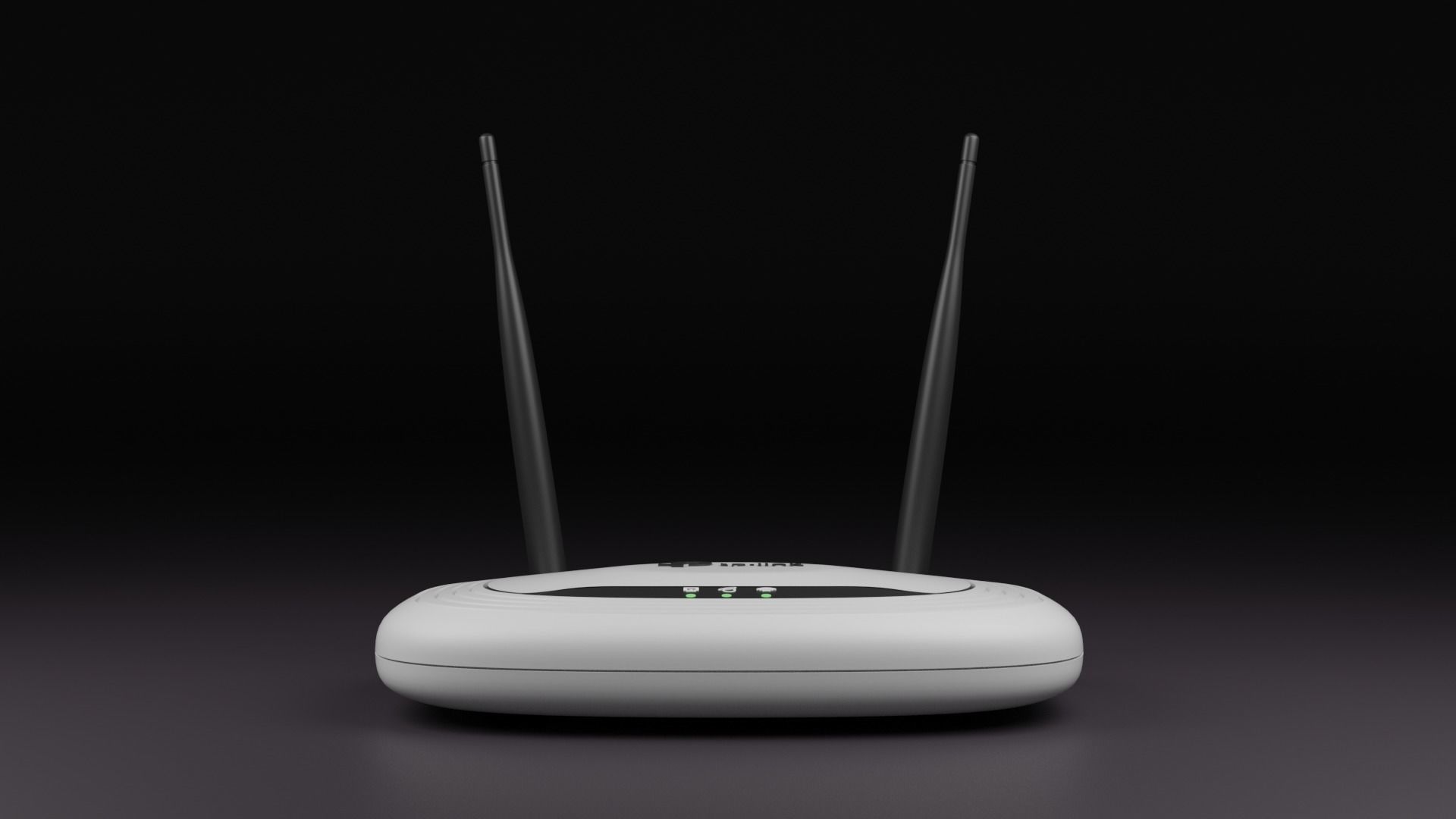 Router TP-LINK Free low-poly 3D model_1