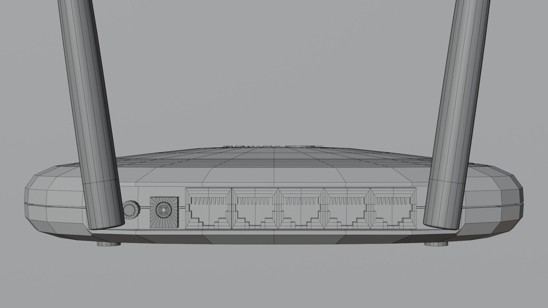 Router TP-LINK Free low-poly 3D model_4