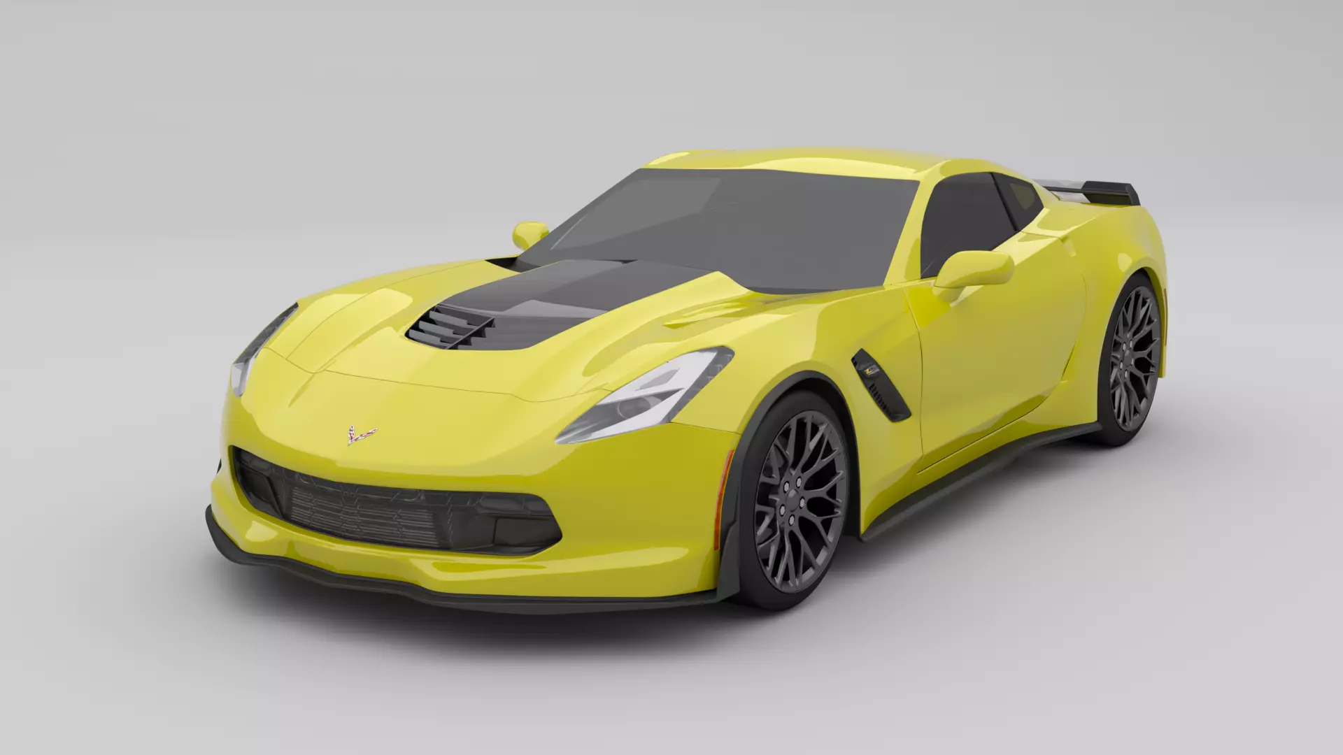 Chevrolet Corvette C7 Z06 2014 Low-poly 3D model_0