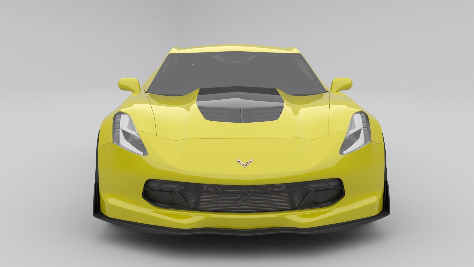 Chevrolet Corvette C7 Z06 2014 Low-poly 3D model_3