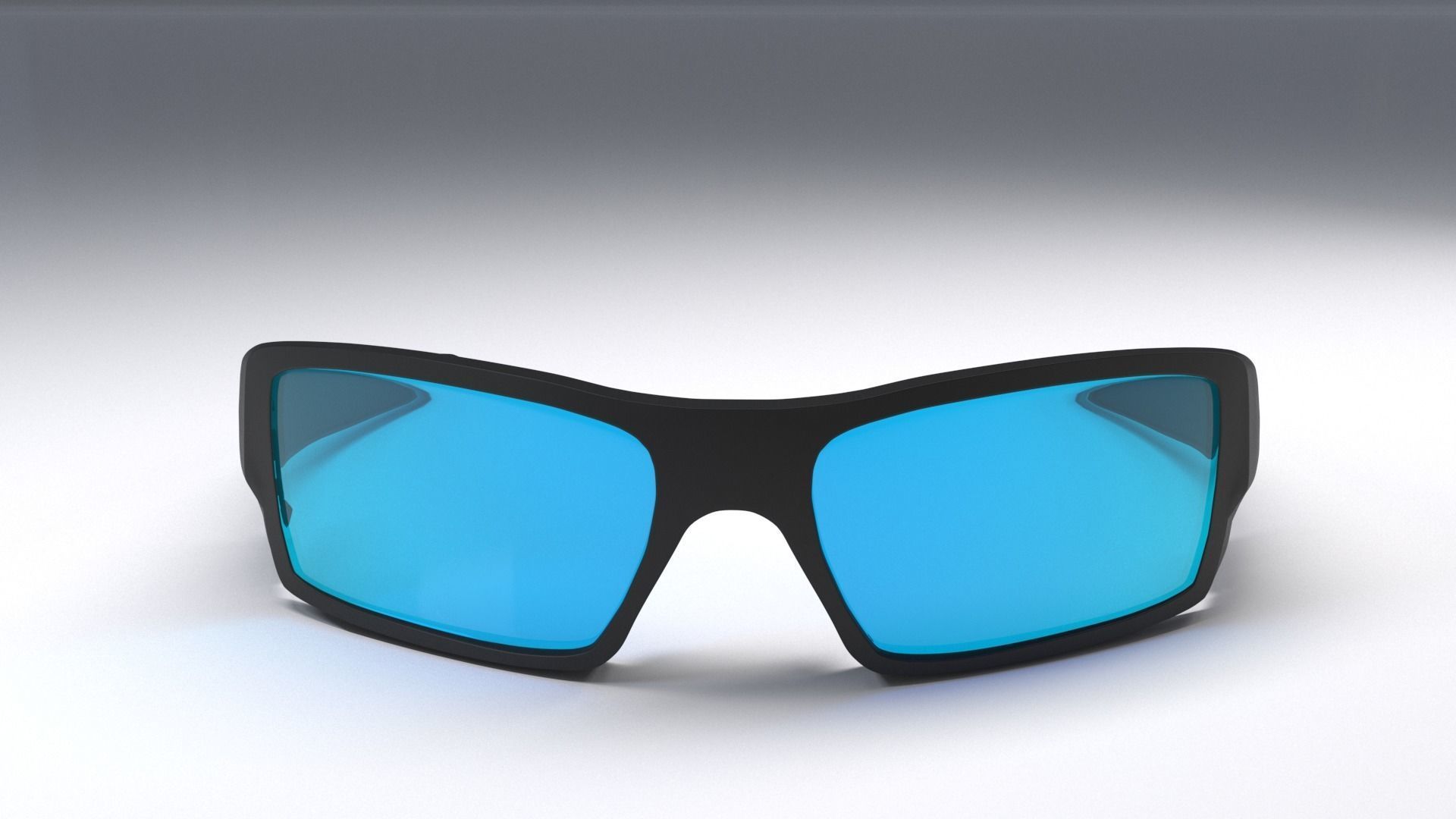 Oakley Gascan sunglasses Low-poly 3D model_2