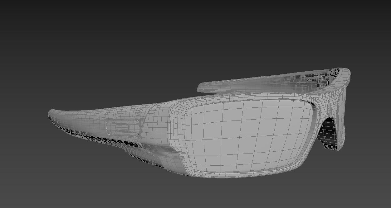 Oakley Gascan sunglasses Low-poly 3D model_12